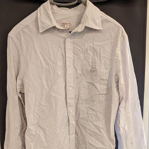 Merona men's Oxford stripe medium